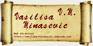 Vasilisa Minašević vizit kartica